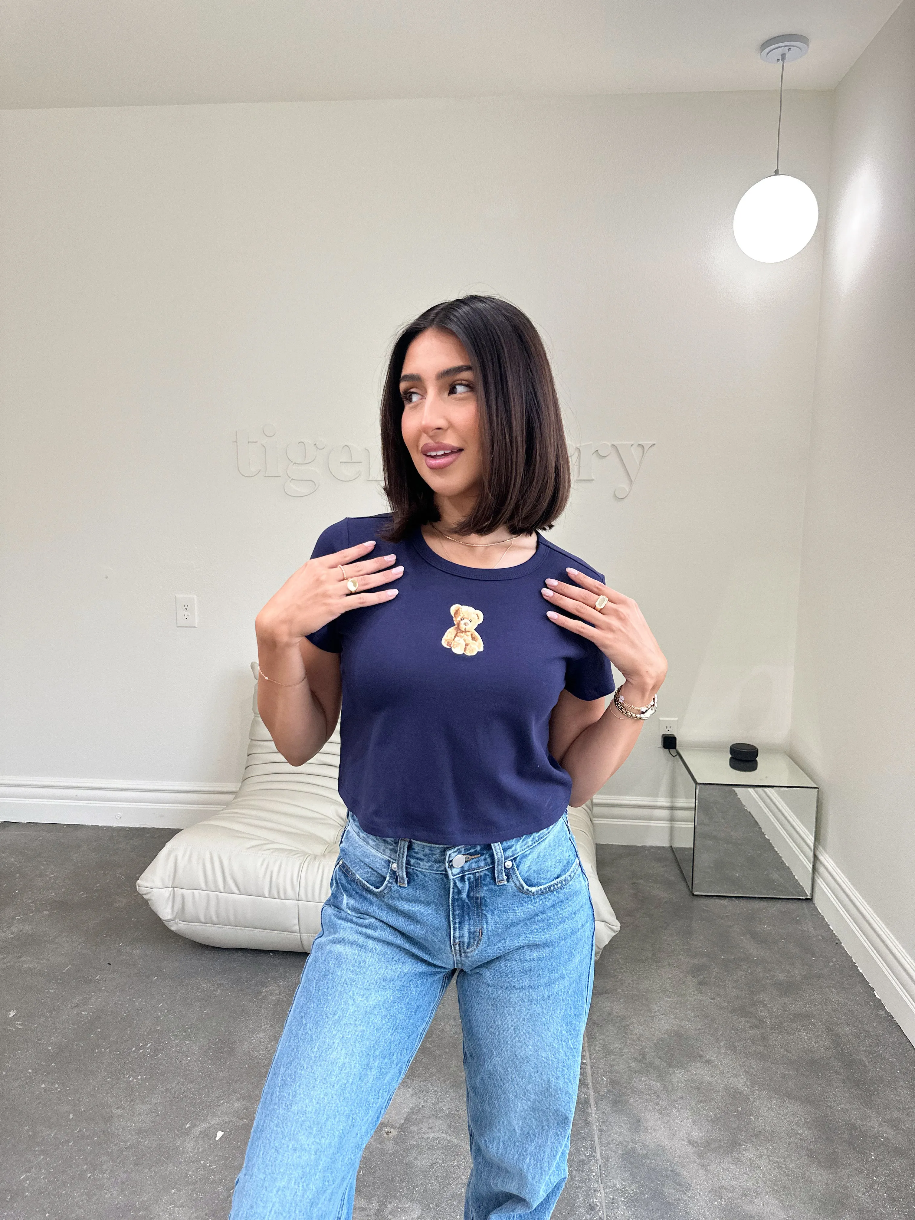 rosie tee (NAVY)