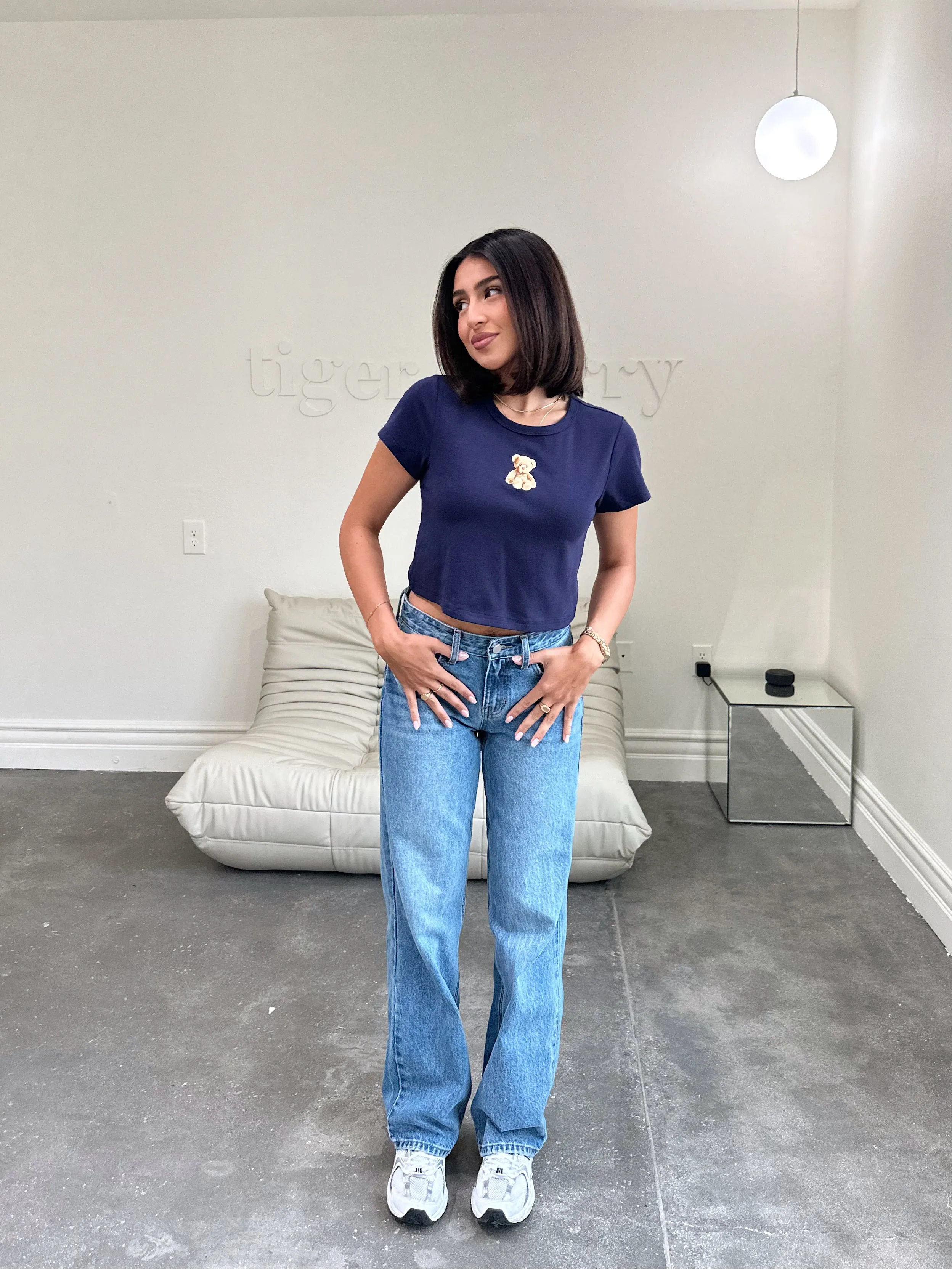 rosie tee (NAVY)