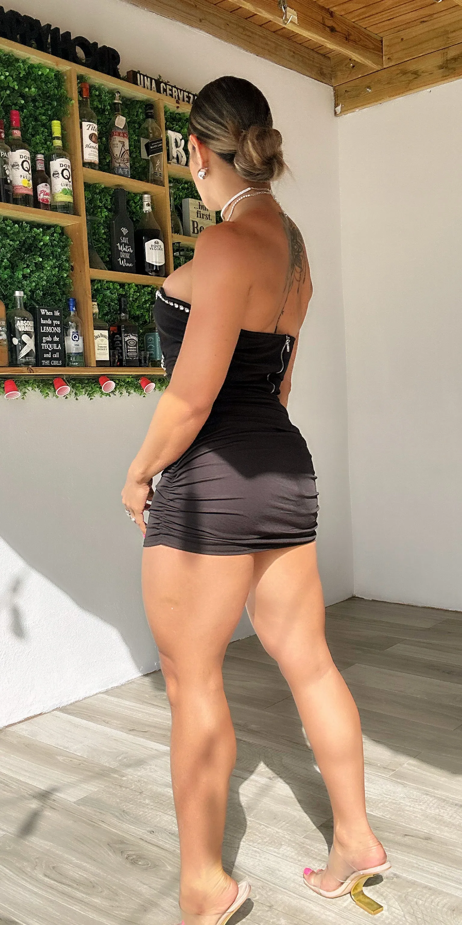 Ruched Mini Skirt