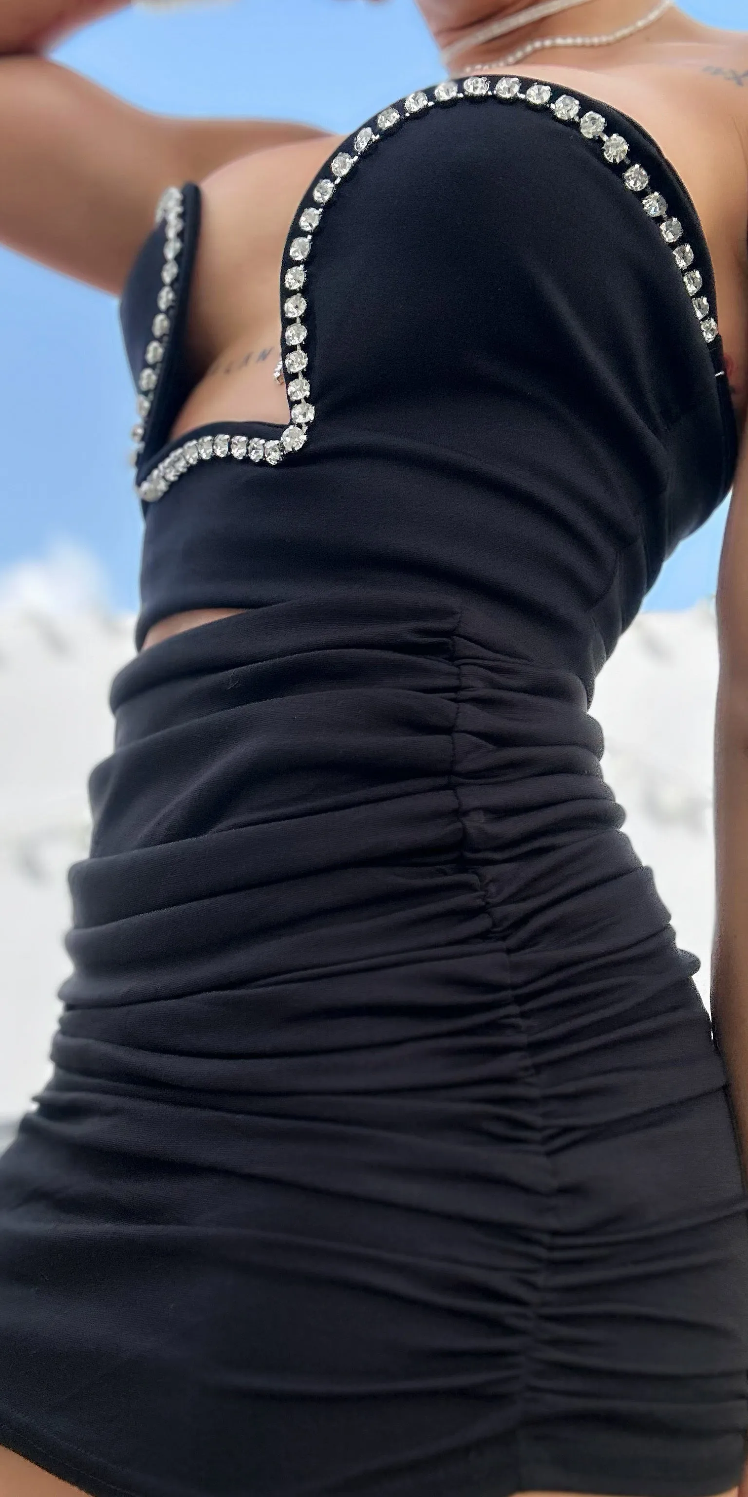 Ruched Mini Skirt