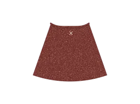 Rust Shimmer Wrap Skirt