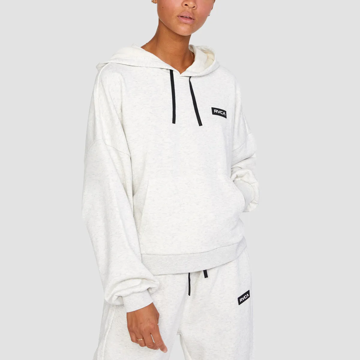 RVCA VA Essential Pullover Hoodie Snow Marle - Womens