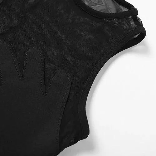 Sexy Hands Mesh Dresses, Fashionable See-Through Vestido For Women