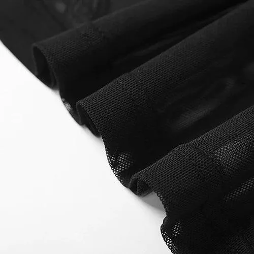 Sexy Hands Mesh Dresses, Fashionable See-Through Vestido For Women