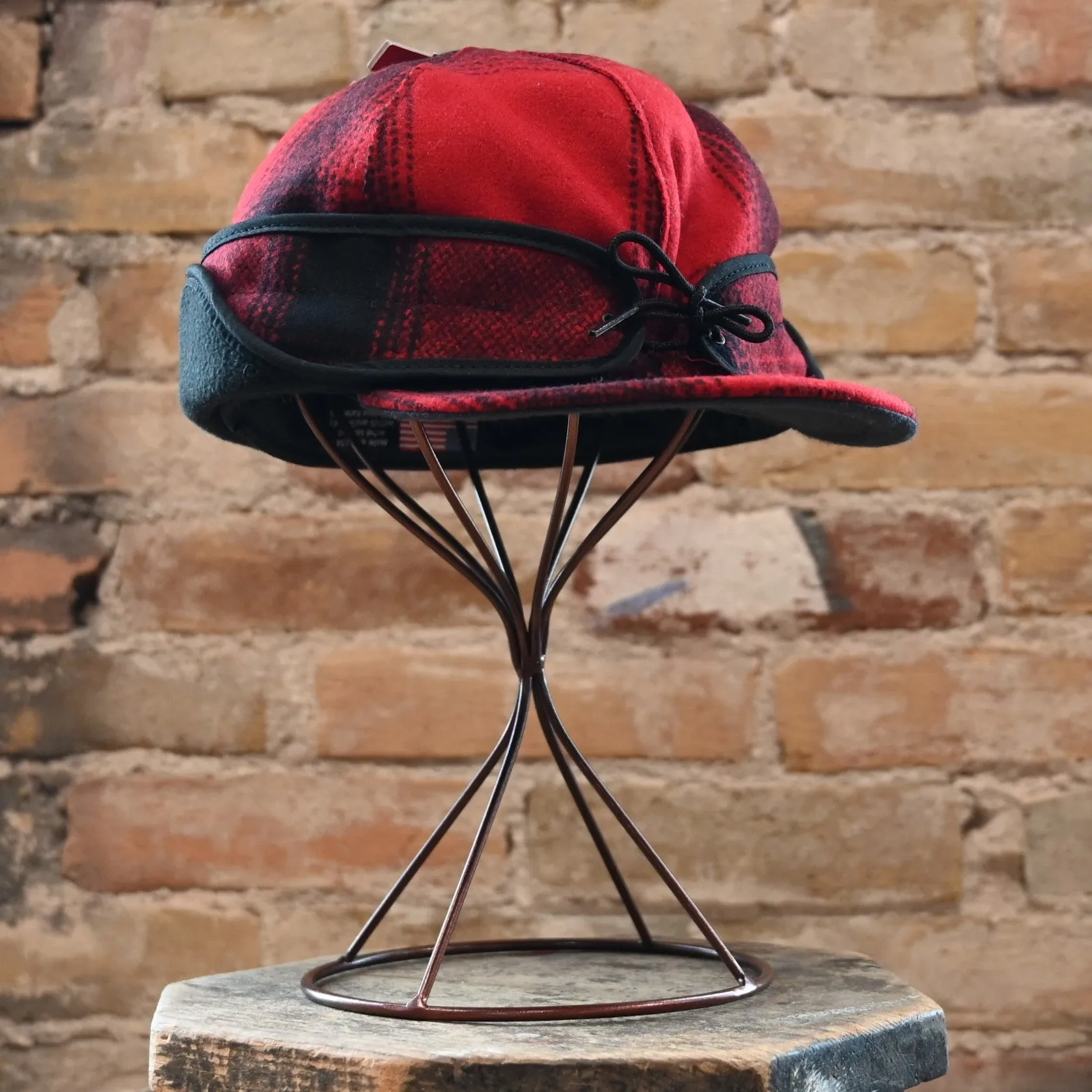 Stormy Kromer Rancher Cap In Red And Black