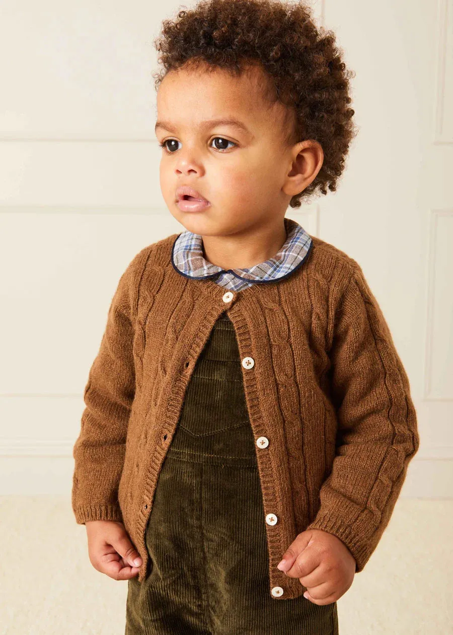 The Green Velvet Dungarees Baby Boy Look