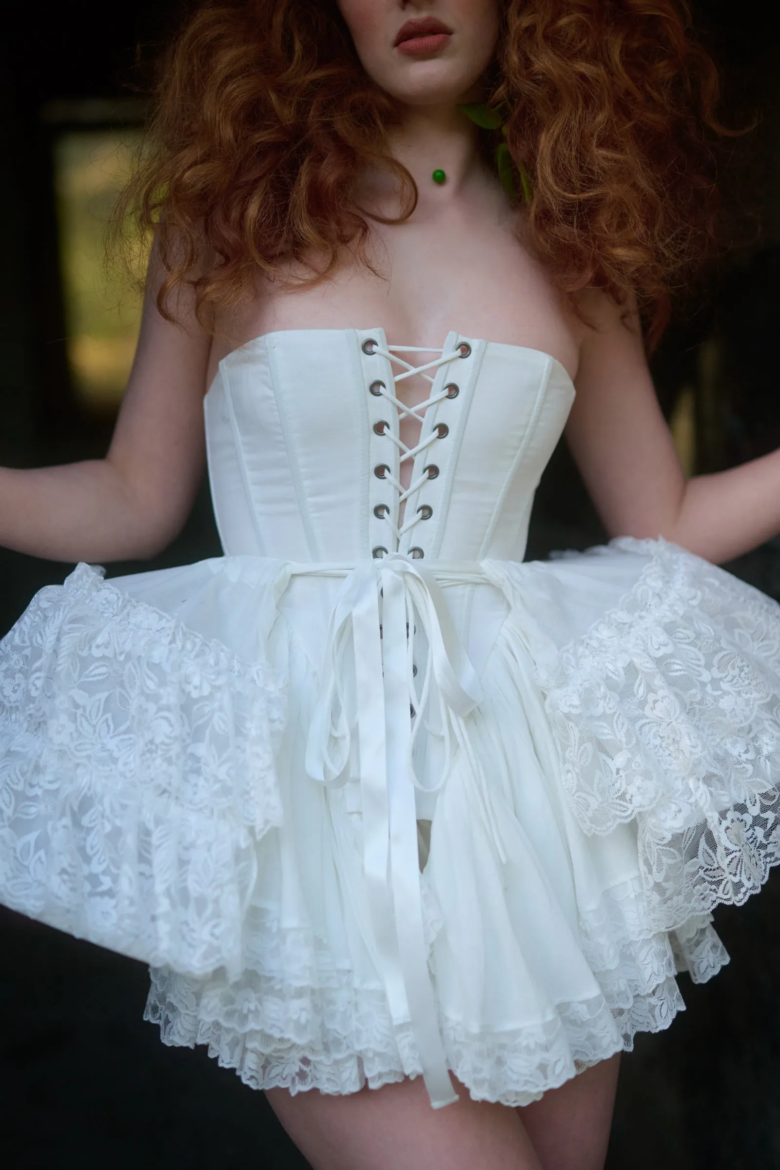 The Ivory Ruffle Cage
