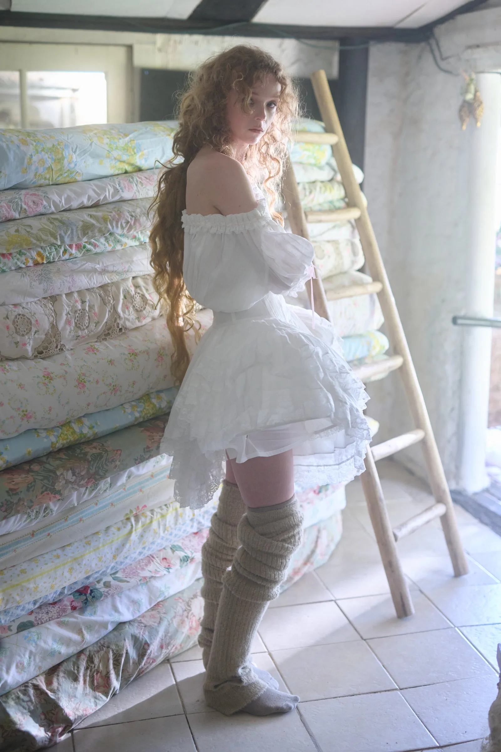 The Ivory Ruffle Cage