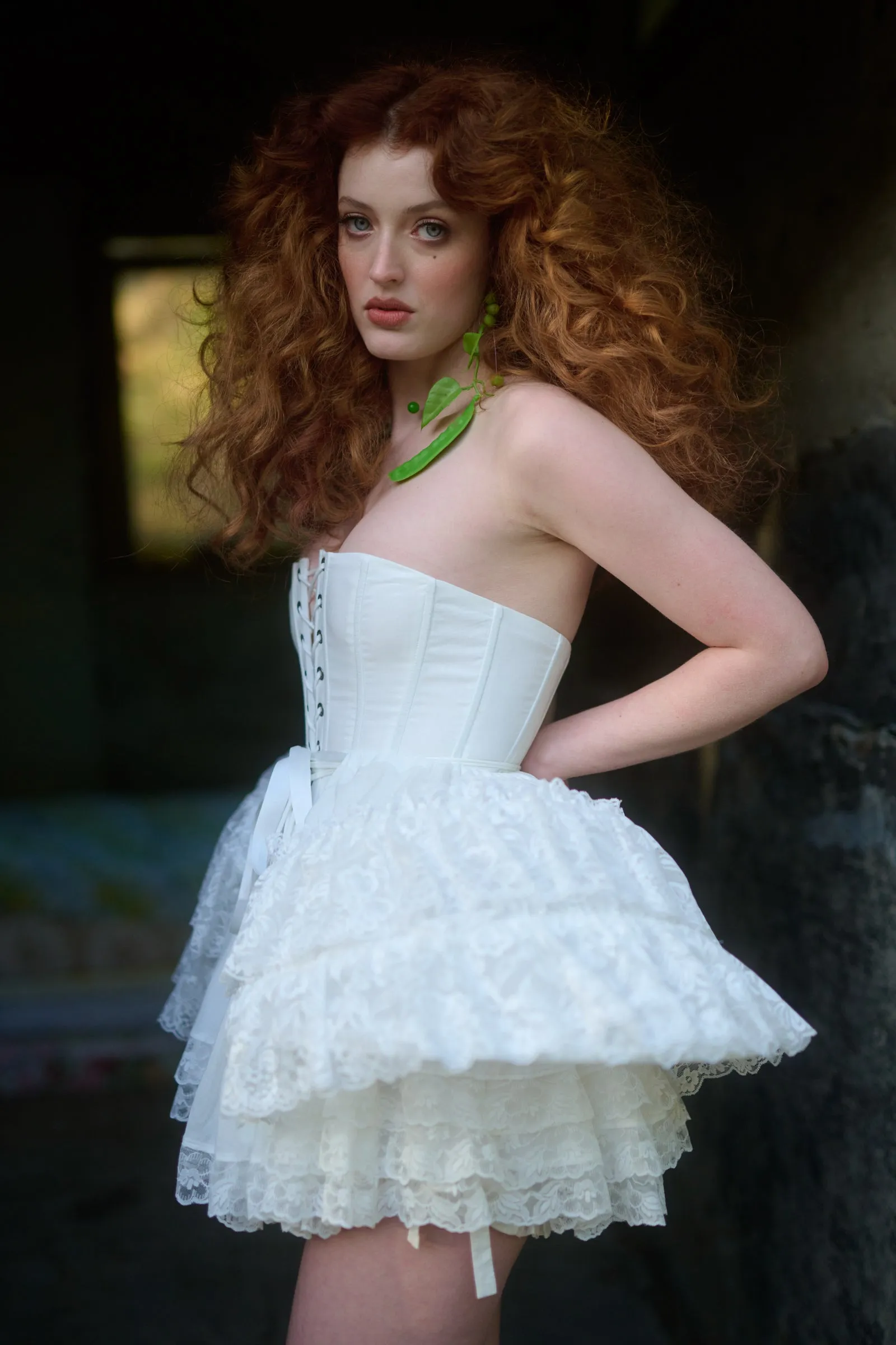The Ivory Ruffle Cage