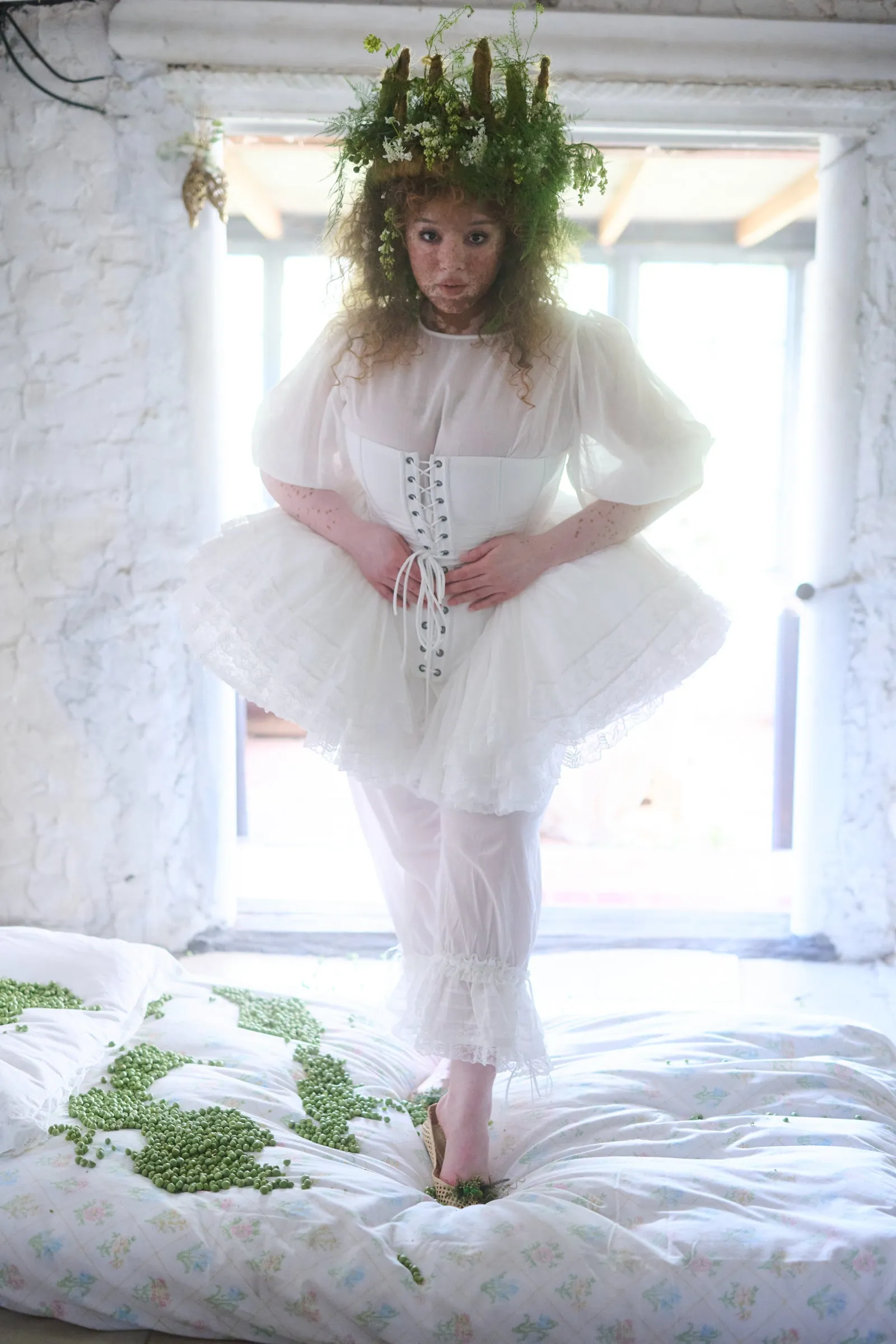 The Ivory Ruffle Cage