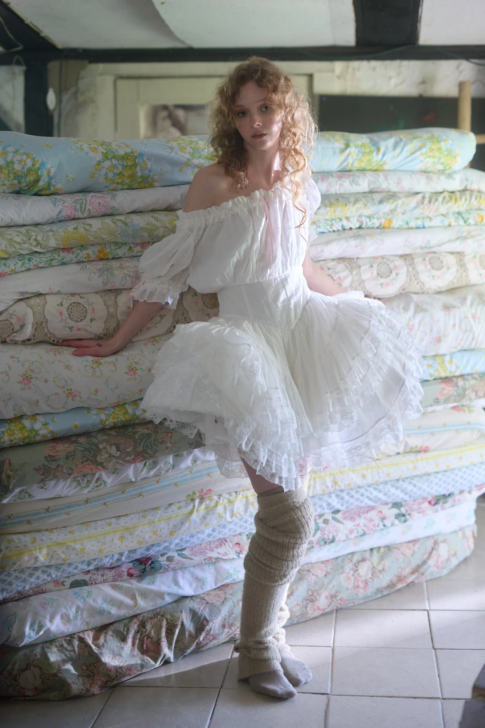 The Ivory Ruffle Cage