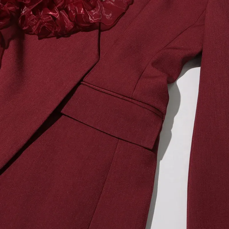 Trend4us Statement Ruffle Blazer Dress