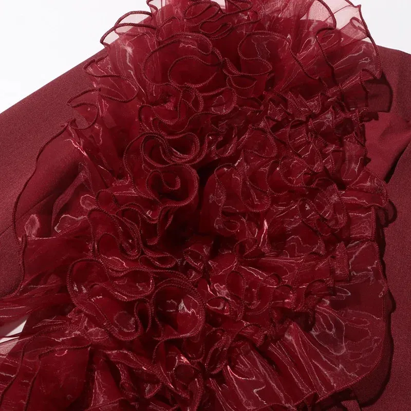 Trend4us Statement Ruffle Blazer Dress