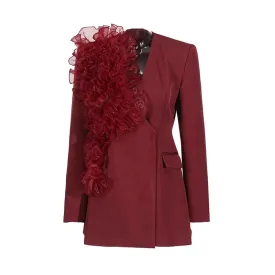 Trend4us Statement Ruffle Blazer Dress