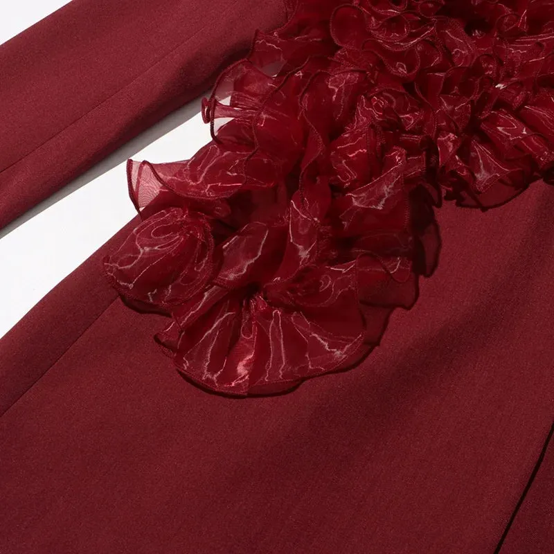 Trend4us Statement Ruffle Blazer Dress
