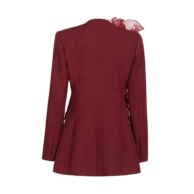 Trend4us Statement Ruffle Blazer Dress