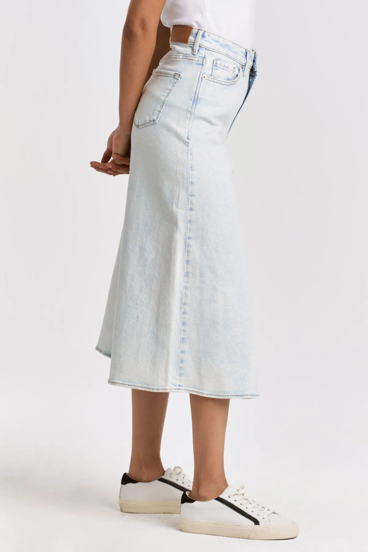 Venus Midi Denim Skirt