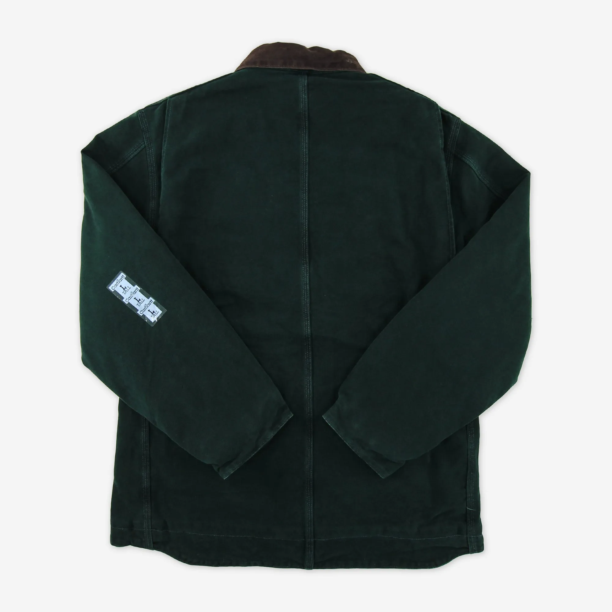 Vintage Carhartt C61 SPC (spruce) Sherpa Lined Sandstone Ridge Coat NWT Large Tall