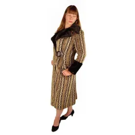 Vintage Geometric Cut Corduroy Coat Asymmetrical 1970S Medium