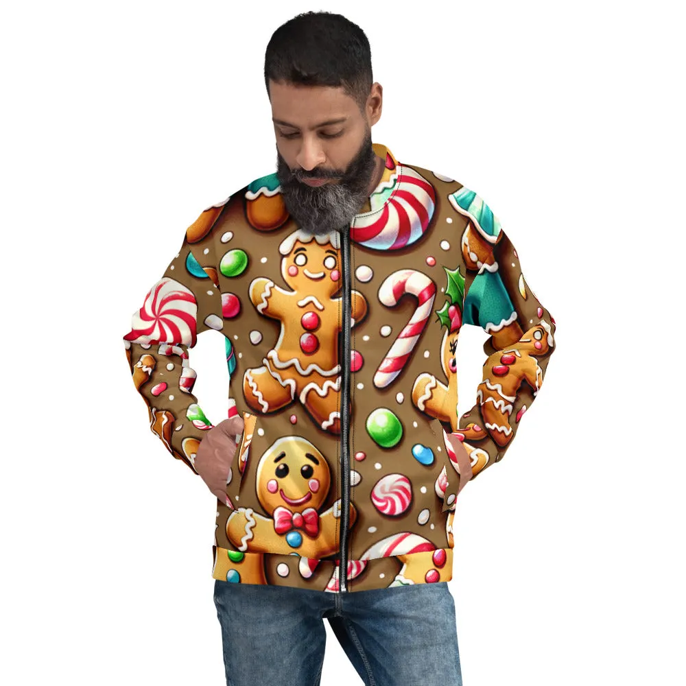 Whimsical Winter Wear Bomber Jacket