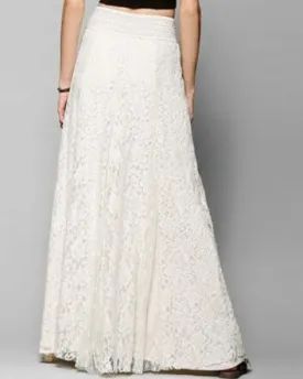 White Lace Maxi Skirt