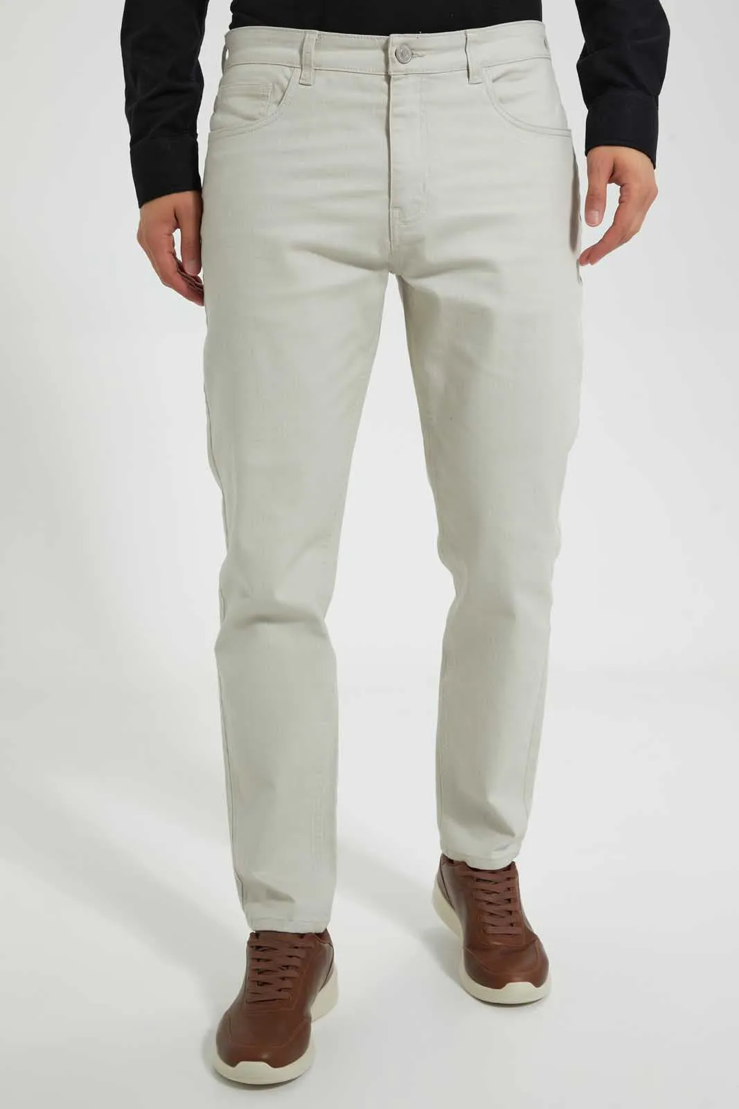 White Regular Fit Jean