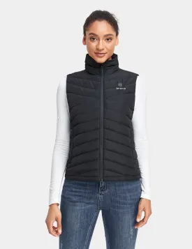 Women's Heated Lightweight Down Gilet - Black